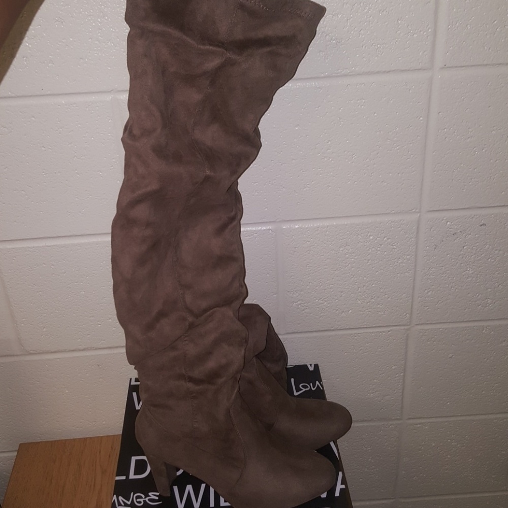 Wild Diva Lounges Over the Knee High Heel Boots
